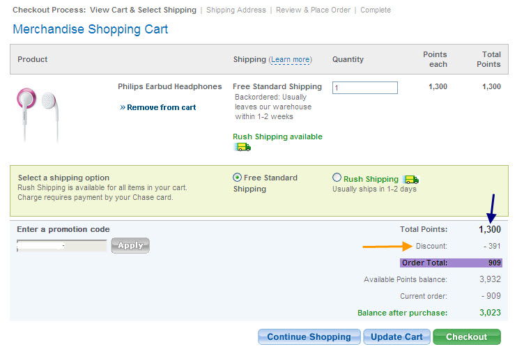 ChaseFreedommerchdiscount