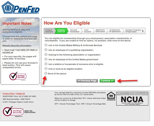 penfed application page 3