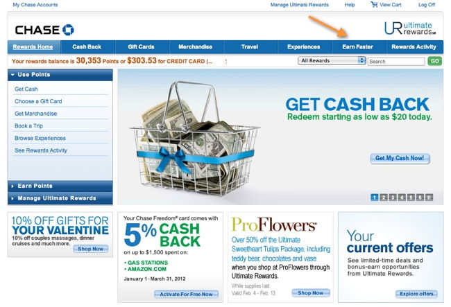 ultimate rewards page ultimate rewards page
