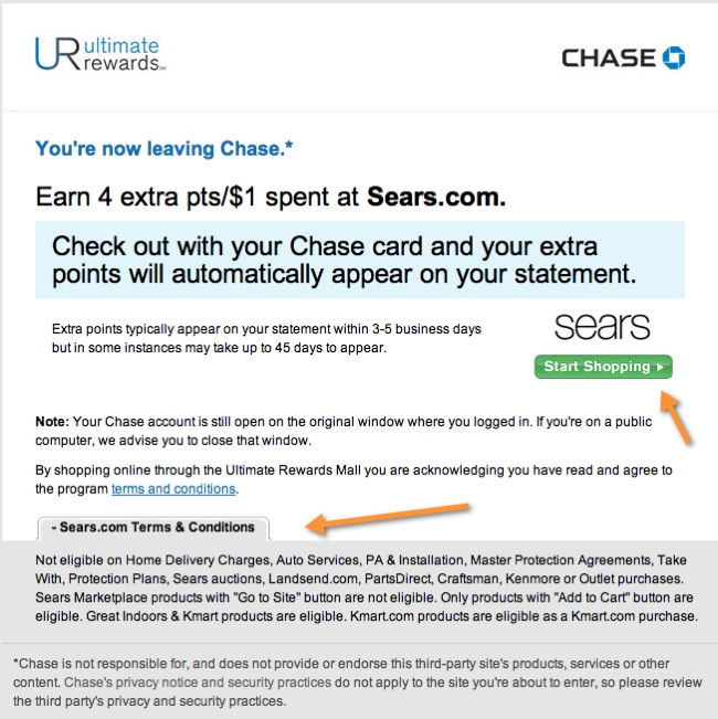 ultimate rewards sears ultimate rewards sears