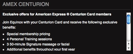amex centurion equinox benefits 1